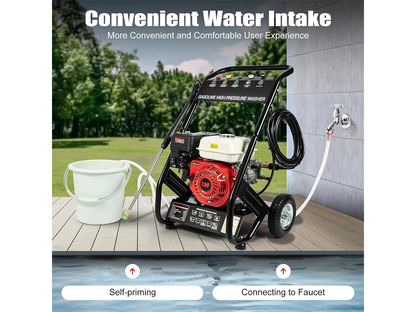 High Pressure Washer 7.5HP Petrol High Pressure Washer 200 Bar Jet Washer