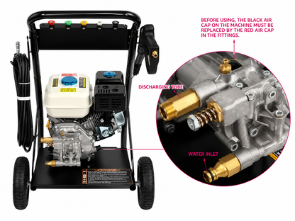 High Pressure Washer 7.5HP Petrol High Pressure Washer 200 Bar Jet Washer