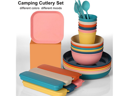 54 PCS Camping Crockery Set