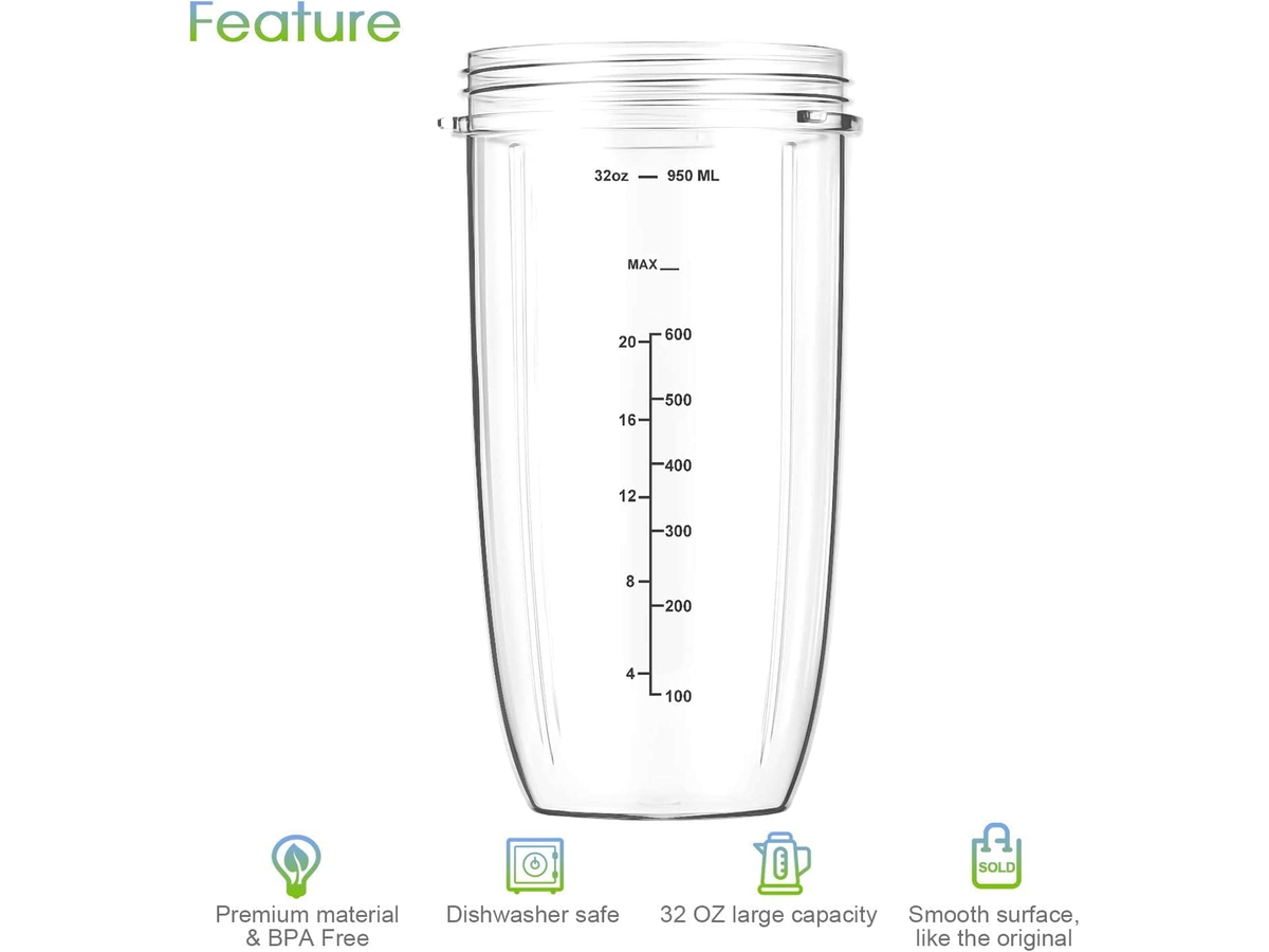 Replacement 7 PCS NutriBullet Juicer Cup Set