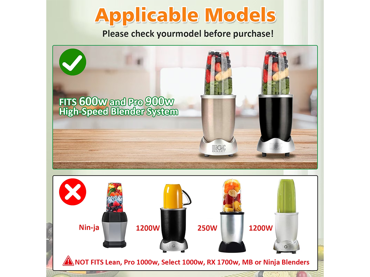 Replacement NutriBullet Blade 600W 900W With Seals NutriBullet