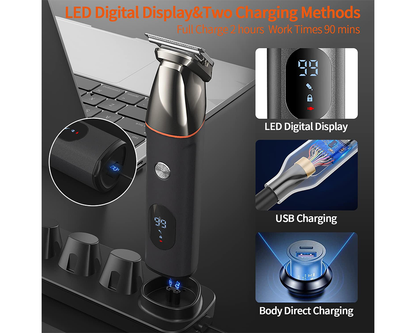Cordless Hair Clippers Kit - Grooming Trimmer