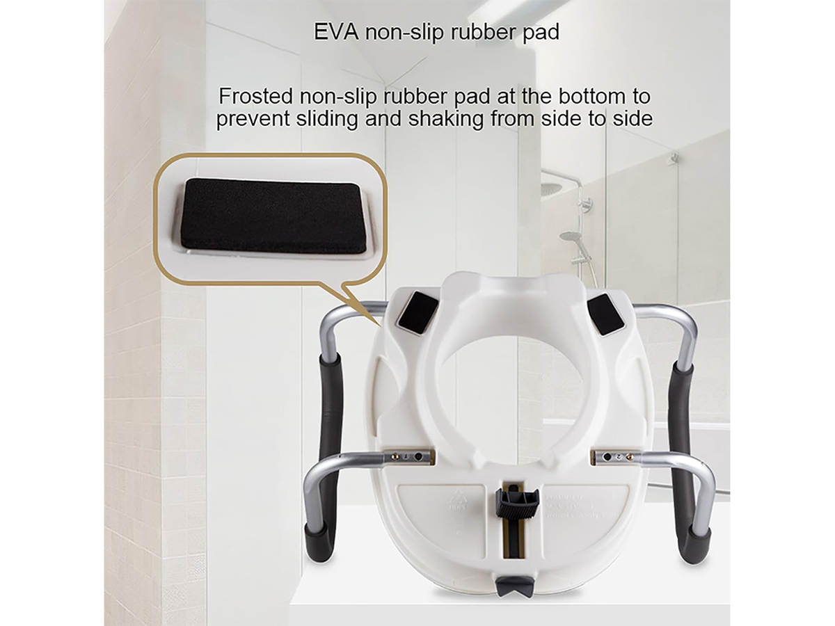 Raised Toilet Seat with Arms