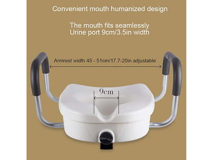 Raised Toilet Seat with Arms