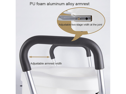 Raised Toilet Seat with Arms
