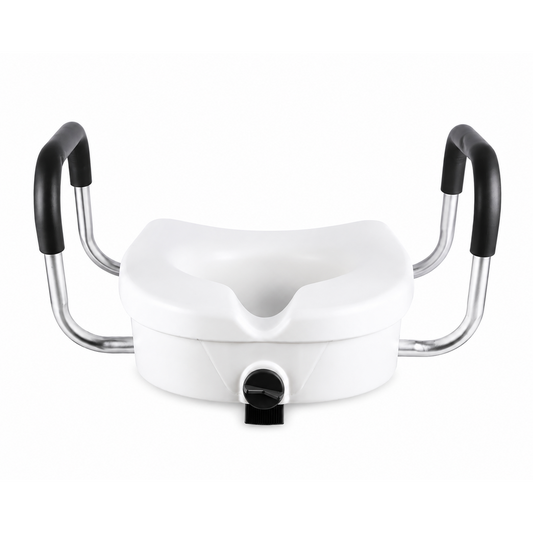 Raised Toilet Seat with Arms