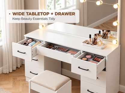 Dressing Table With Mirror
