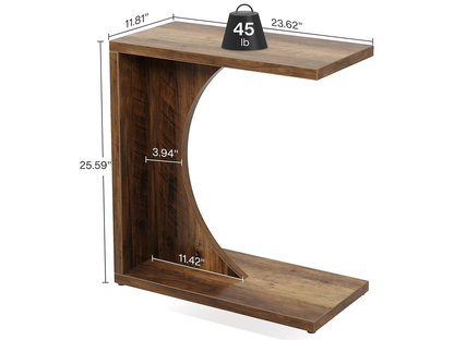 C-Shaped End Table