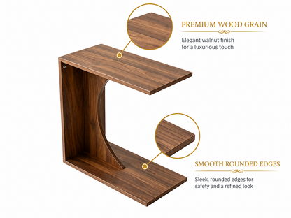 C-Shaped End Table