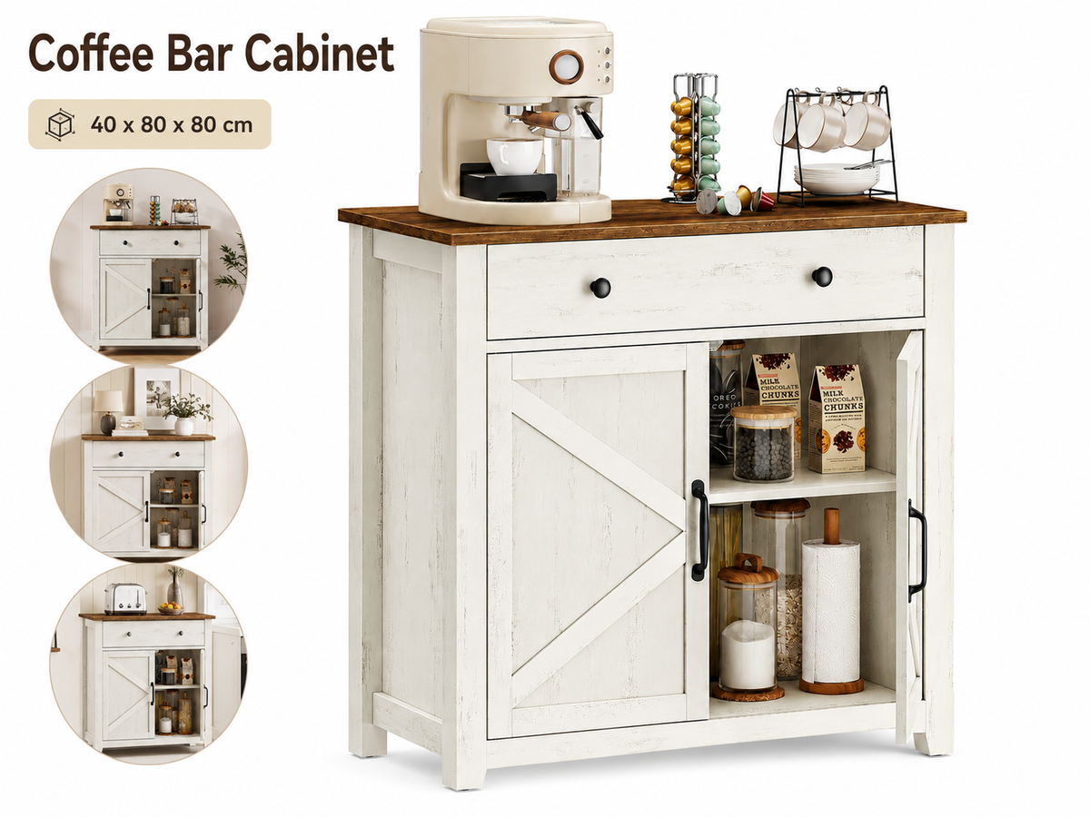 Storage Cabinet Coffee Bar Cabinet with Drawer
