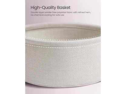 VASAGLE Side Table with Fabric Basket