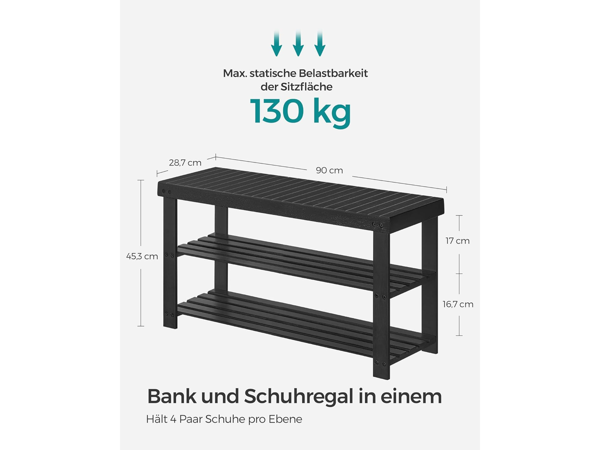 Bamboo Shoe Storage Bench