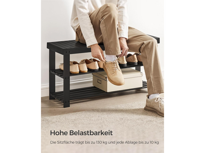 Bamboo Shoe Storage Bench