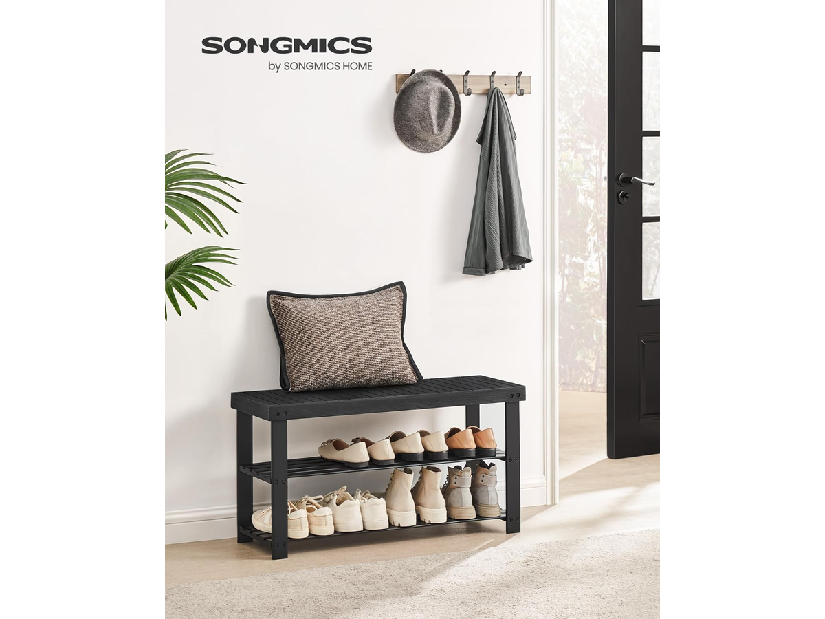 Bamboo Shoe Storage Bench