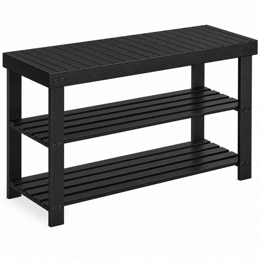 Bamboo Shoe Storage Bench