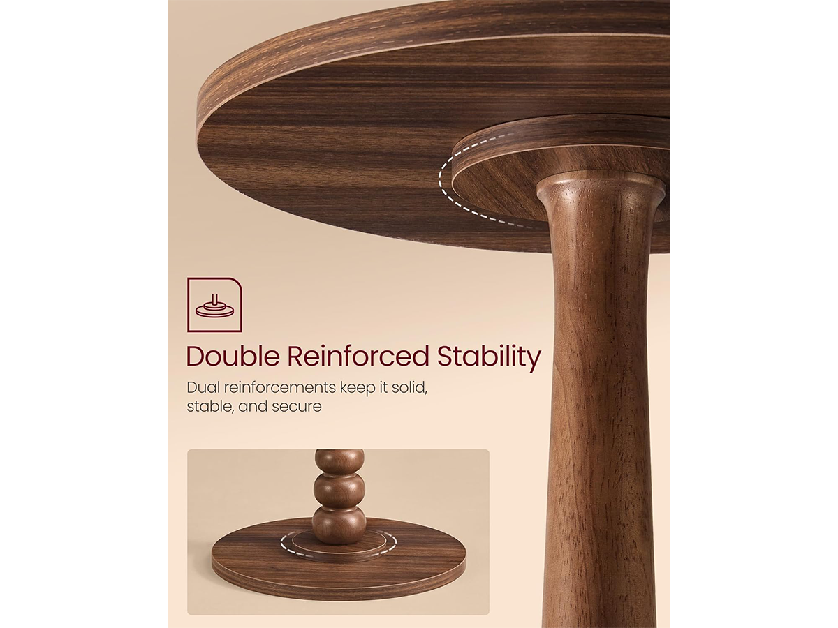 VASAGLE Round Side Table
