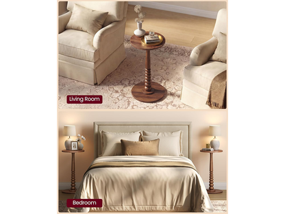 VASAGLE Round Side Table