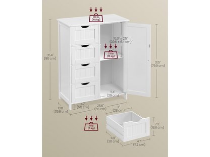 Bathroom Floor Storage Cabinet