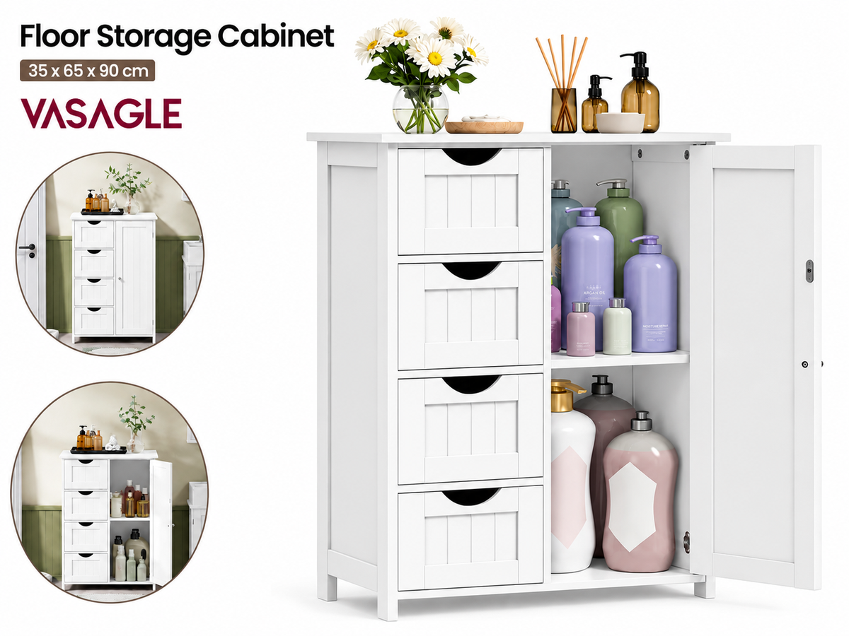 Bathroom Floor Storage Cabinet