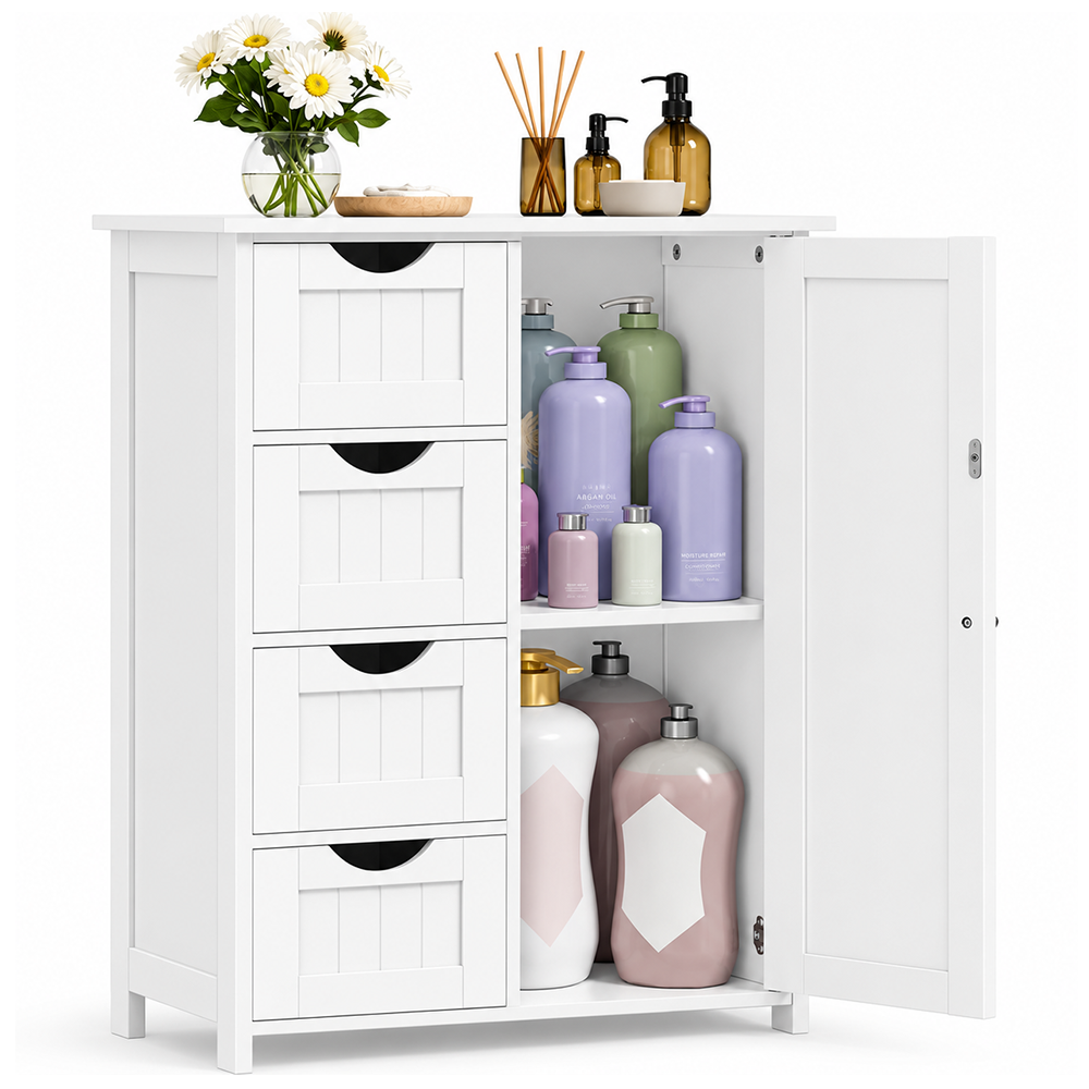 Bathroom Floor Storage Cabinet