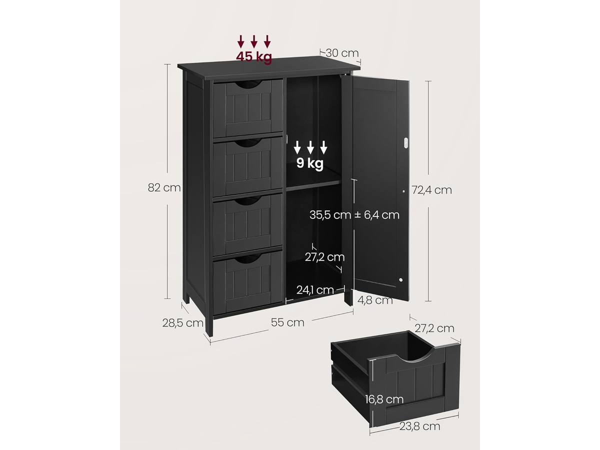 VASAGLE Freestanding Storage Cabinet