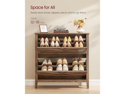 VASAGLE Shoe Storage Cabinet Organizer