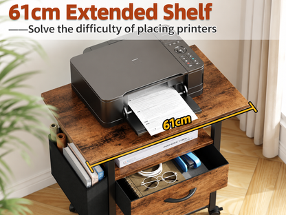 2 Drawer File Cabinet Mobile Filing Cabinet