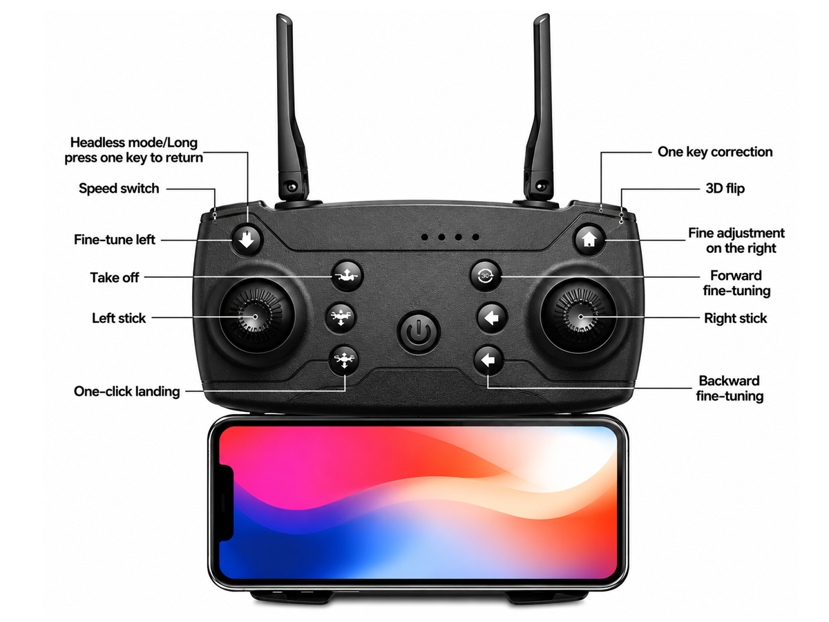 Drone With Camera and Battery