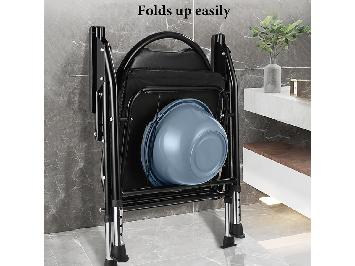 Adjustable Folding Commode Toilet Chair
