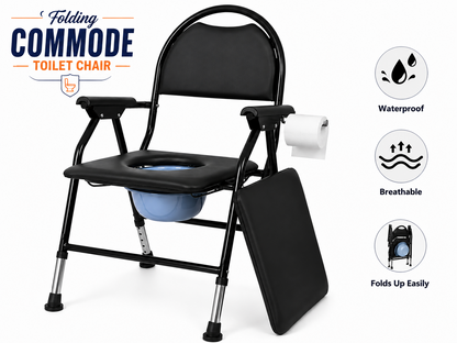 Adjustable Folding Commode Toilet Chair