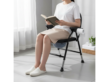 Adjustable Folding Commode Toilet Chair