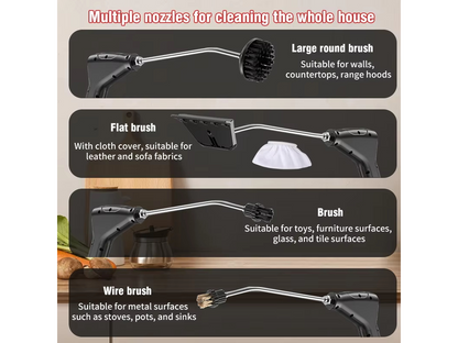 Handheld 2500W Steam Cleaner High Temperature Pressurized