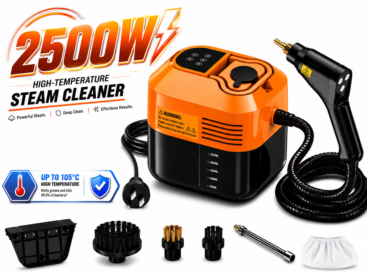 Handheld 2500W Steam Cleaner High Temperature Pressurized