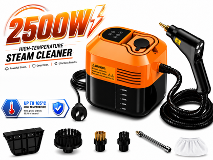Handheld 2500W Steam Cleaner High Temperature Pressurized