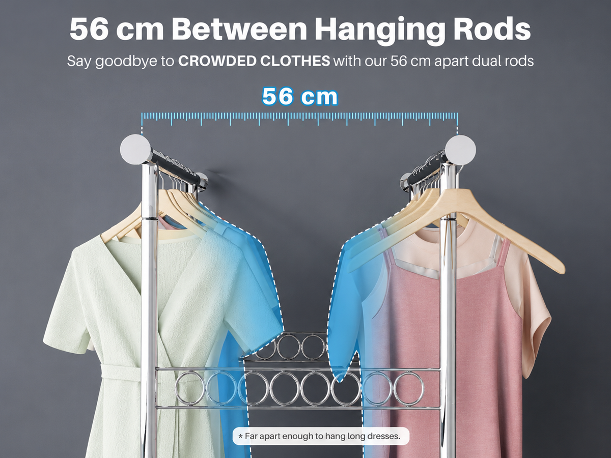 Metal Wardrobe Clothes Rack