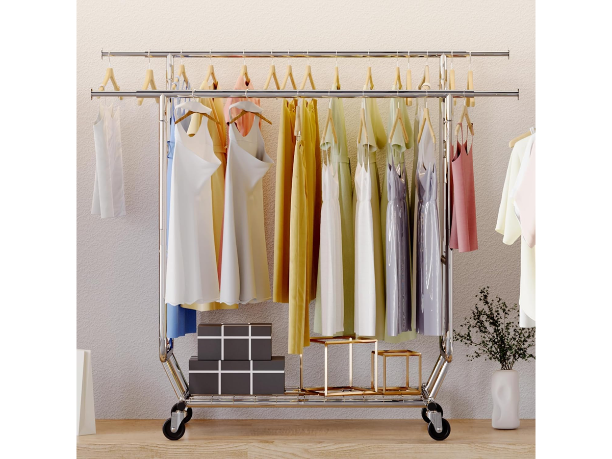 Metal Wardrobe Clothes Rack