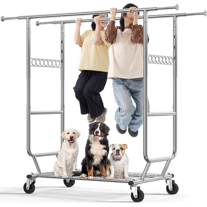 Metal Wardrobe Clothes Rack