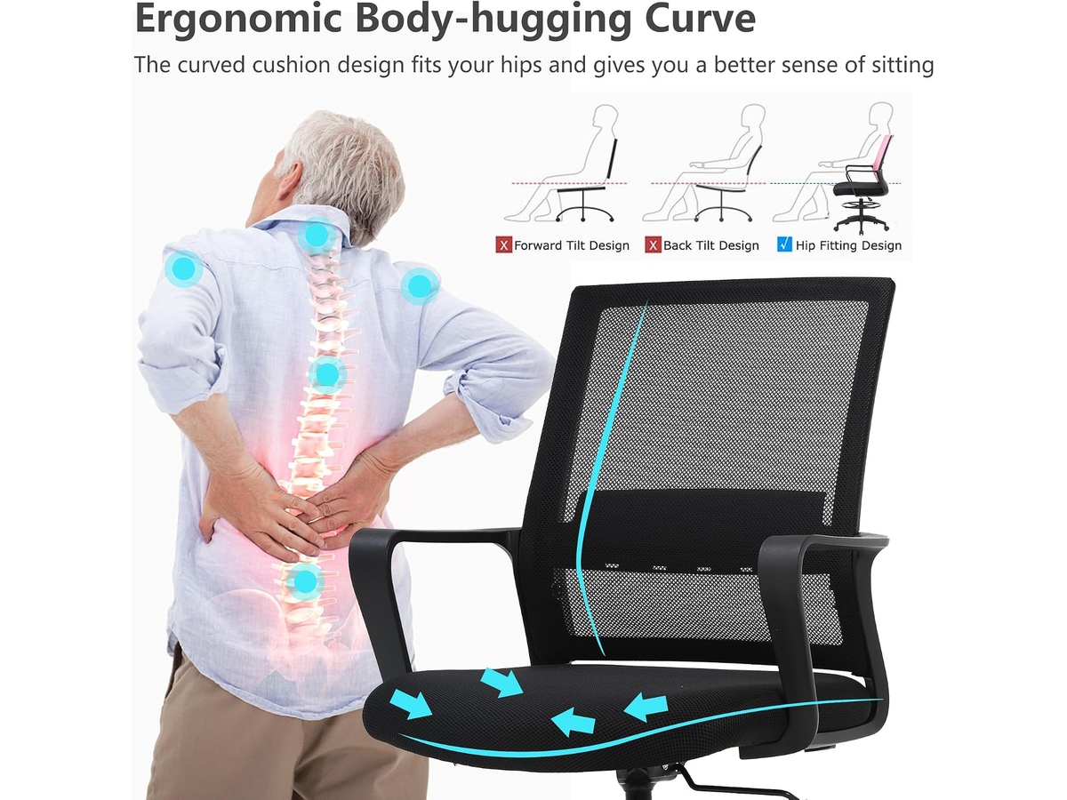 Drafting Chair Adjustable Standing Desk Chair
