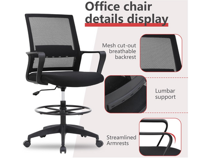 Drafting Chair Adjustable Standing Desk Chair