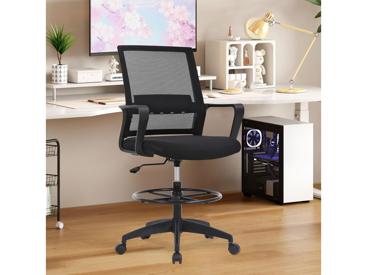 Drafting Chair Adjustable Standing Desk Chair