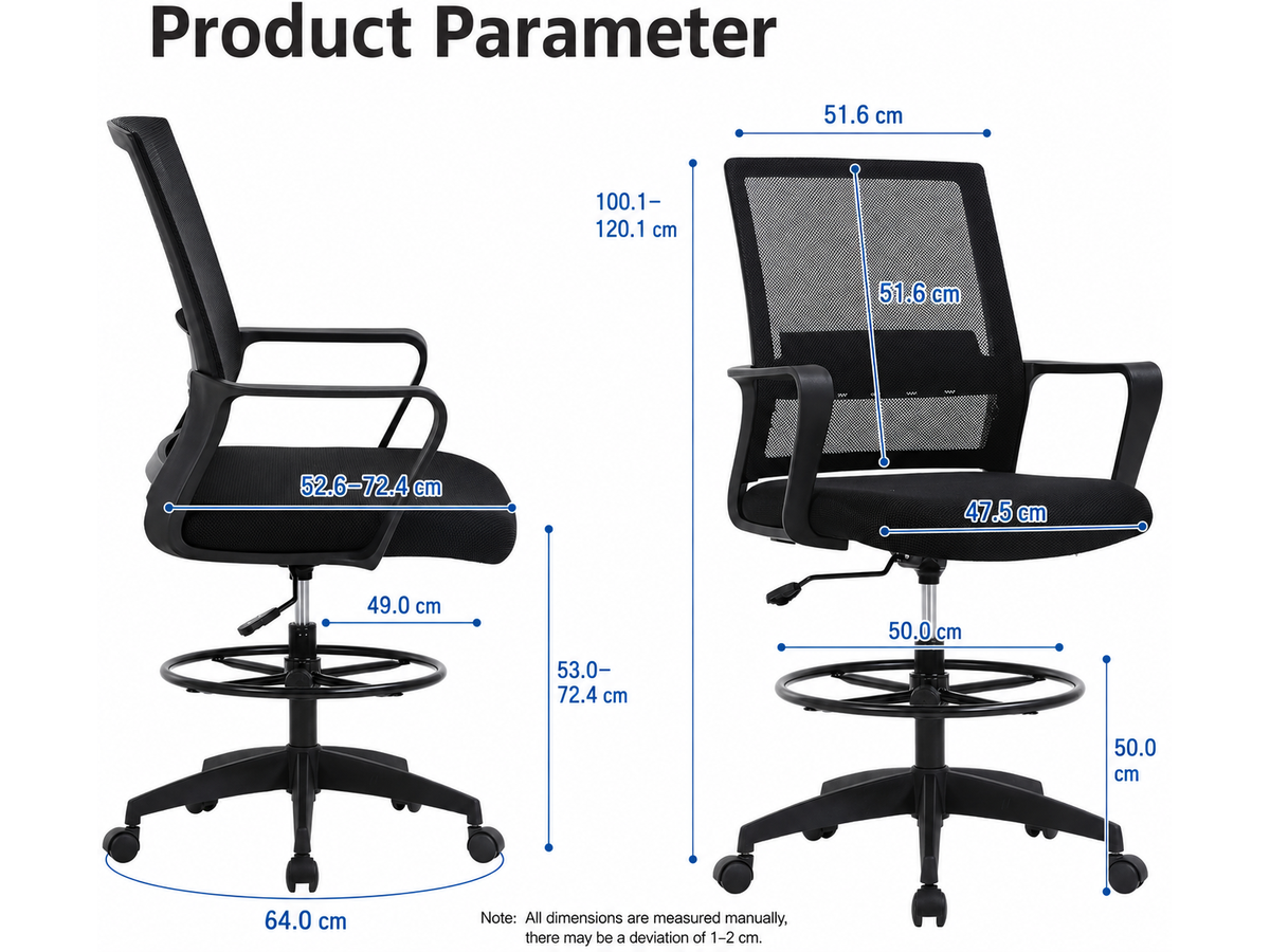 Drafting Chair Adjustable Standing Desk Chair