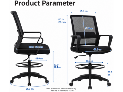 Drafting Chair Adjustable Standing Desk Chair