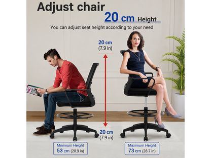 Drafting Chair Adjustable Standing Desk Chair