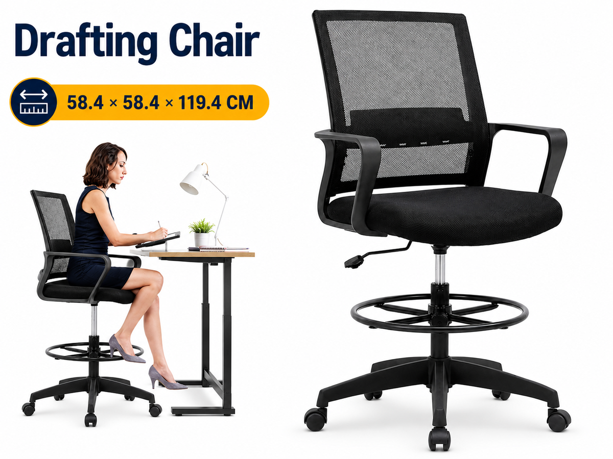 Drafting Chair Adjustable Standing Desk Chair