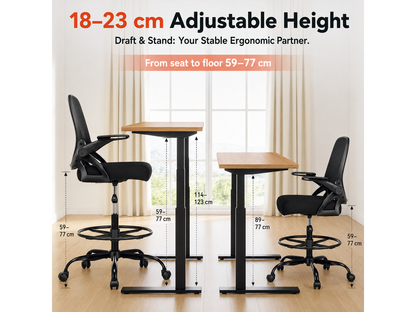 Drafting Chair Adjustable Standing Desk Chair