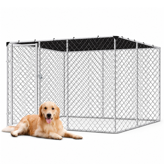Outdoor Dog Run with Shade Sail
