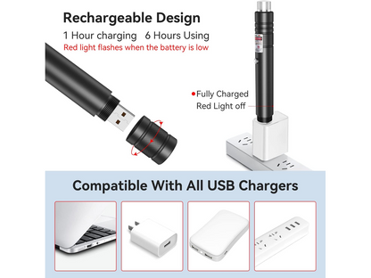 Laser Pointer Pen Rechargeable