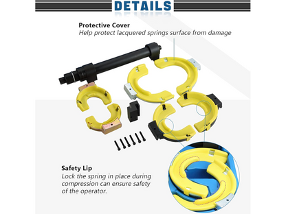 Strut Spring Compressor Kit Interchangeable Fork Strut Spring Extractor Set