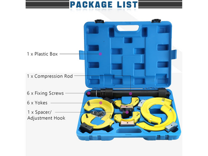 Strut Spring Compressor Kit Interchangeable Fork Strut Spring Extractor Set