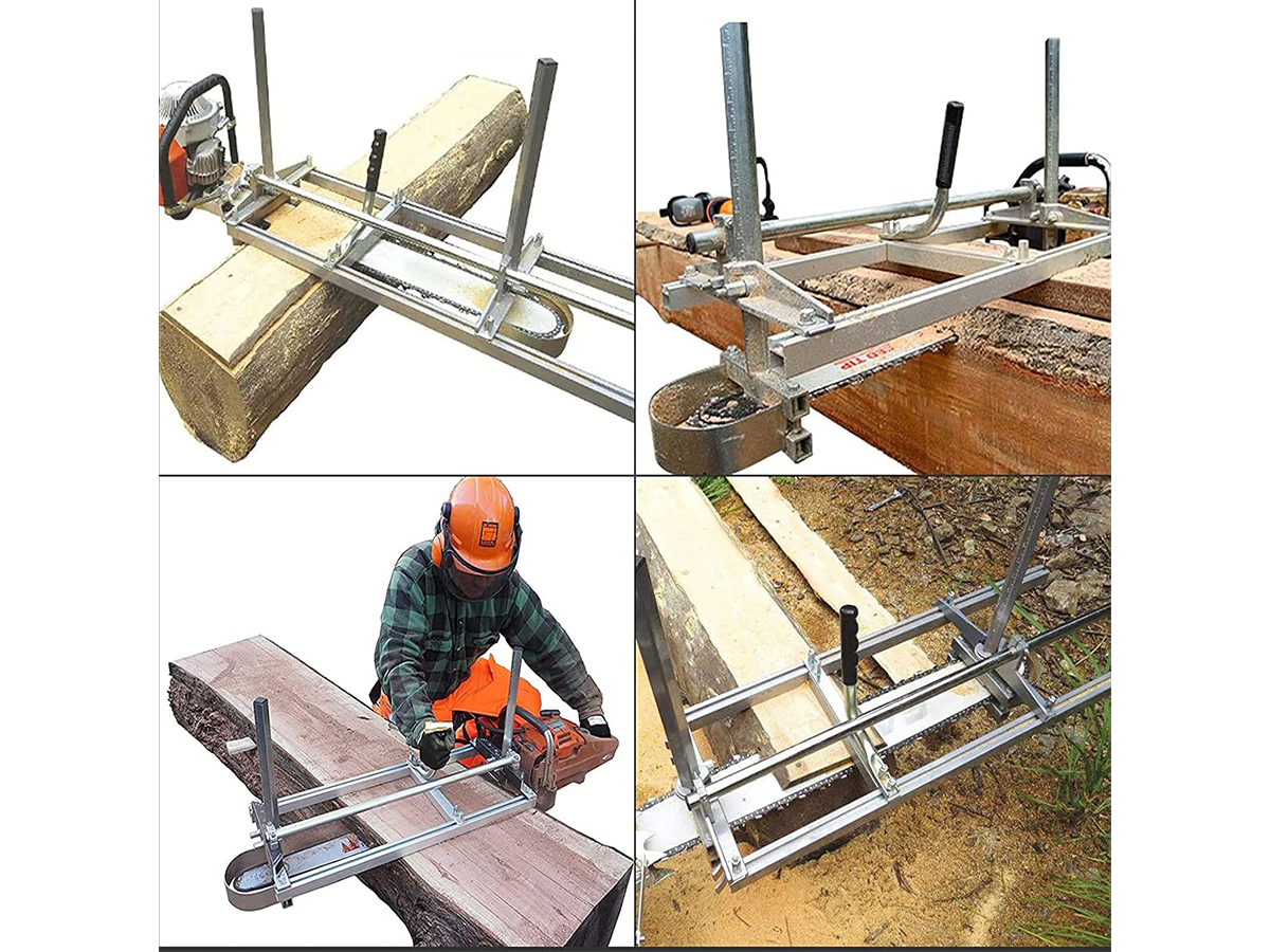 2.74M Chainsaw Mill and Rail Mill Guide System